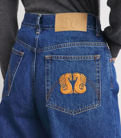 Blazé Milano Nariida Java Wide Jeans In Blue