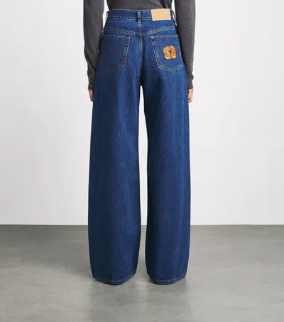 Blazé Milano Nariida Java Wide Jeans In Blue
