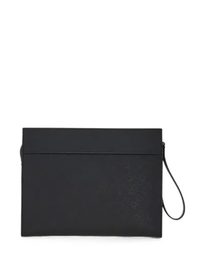 Ferragamo Monogram Pouch In Black