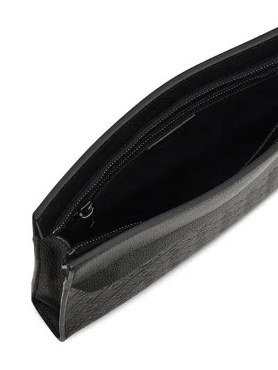 Ferragamo Monogram Pouch In Black