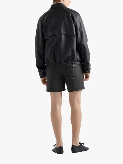 Prada Belt Loop Shorts In Multi