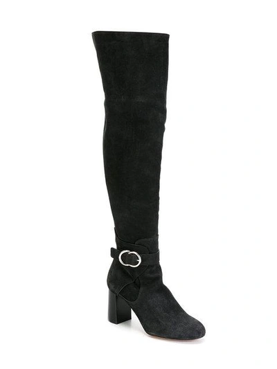 Shop Chloé Millie Knee High Boots In Black