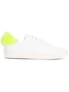 ANYA HINDMARCH ANYA HINDMARCH FURRY TRIM TRAINERS - WHITE,93933111935217