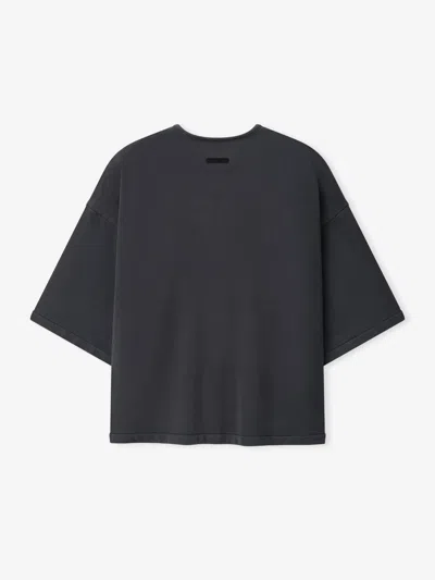 Essentials 3/4 Henley Sweatshirt In Gray
