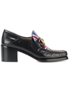 GUCCI Union Jack Horsebit Loafer Heels,452773D3VQ011959150