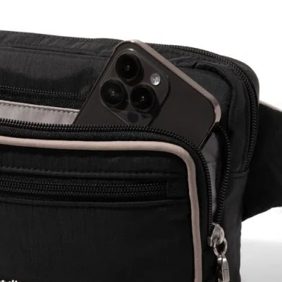 Baggallini Securtex Classic Anti-theft Belt Bag Sling In Black