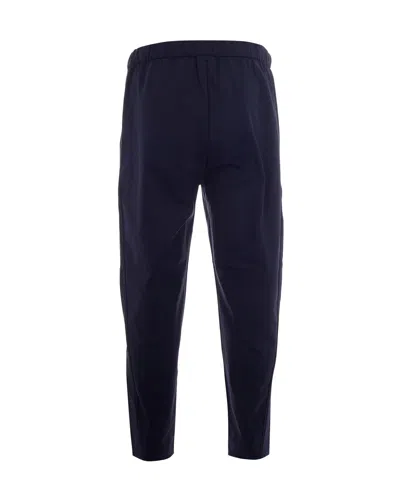 Ea7 Lightweight Technical Polyamide Trousers In Blue