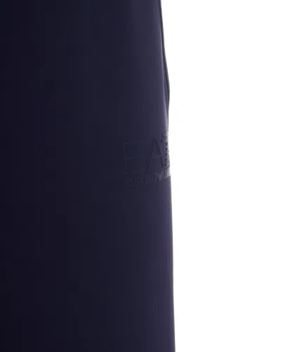 Ea7 Lightweight Technical Polyamide Trousers In Blue