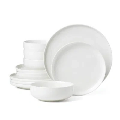 Oneida 24 Seven White 12pc Dinnerware Set In White