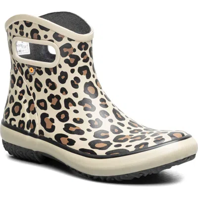 Bogs Patch Ankle Leopard Rain Boot In Multi