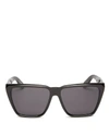 Givenchy 58mm Flat Top Sunglasses - Black/ Grey In Shiny Black/gray