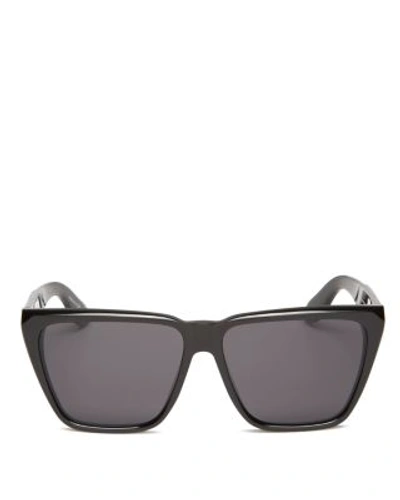 Shop Givenchy Square Sunglasses, 58mm In Shiny Black/gray