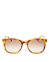 SAINT LAURENT Thin Square Sunglasses, 53mm,1774695OLIVEHAVANA