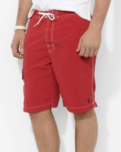 Polo Ralph Lauren Men's 8.5" Kailua Swim Trunks In Red