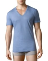 Polo Ralph Lauren V-neck Tees, Pack Of 3 In Blues