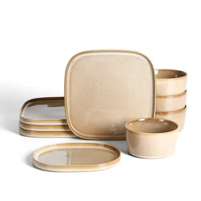 Stone Lain Cairo 12-piece Dinnerware Set Stoneware In Brown