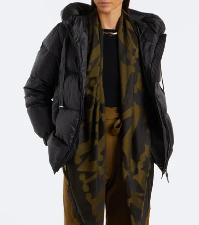 Max Mara Technical Down Jacket In Schwarz