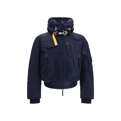 Parajumpers Blue Polyamide Bomber In Multi