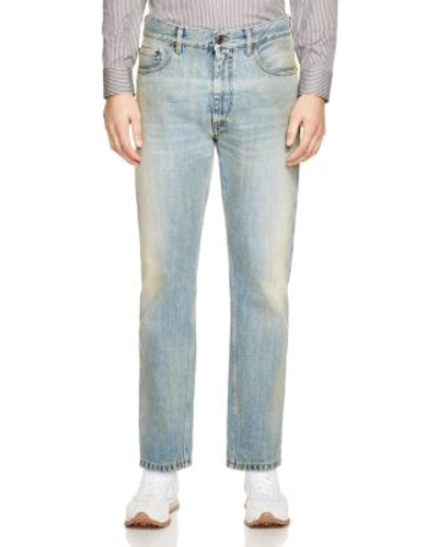Marc Jacobs Straight Fit Jeans In Bleach Wash