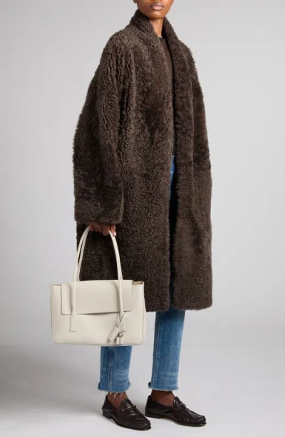 Tom Ford Cashmere Cocoon Jacket Oversized Patchwork Texture In Brown