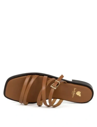 Bobbies Isys Flat Sandals In Brown