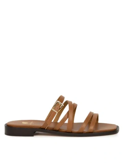 Bobbies Isys Flat Sandals In Brown