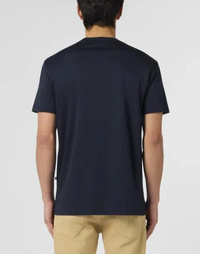 Billionaire Round Neck T-shirt Basic Men In Blue