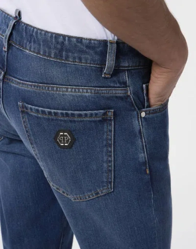 Philipp Plein Basic Straight Cut Jeans Men In Multi