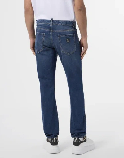 Philipp Plein Basic Straight Cut Jeans Men In Multi