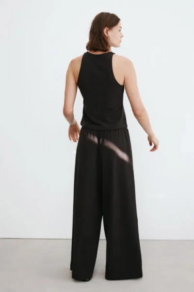 H&m Pleated Drawstring Pants In Multi