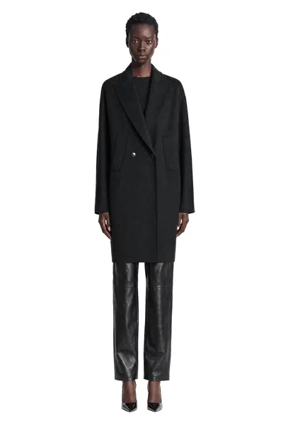 Max Mara Double-breasted Wool Broadcloth Coat In Multi