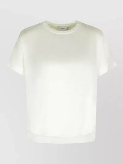 Simkhai Addy Acetate Blend Crew Neck T-shirt In White