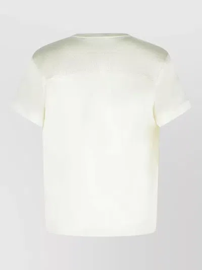 Simkhai Addy Acetate Blend Crew Neck T-shirt In White