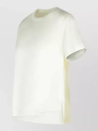 Simkhai Addy Acetate Blend Crew Neck T-shirt In White