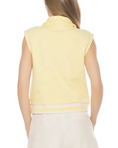 Alexia Admor Denise Collared Top In Yellow