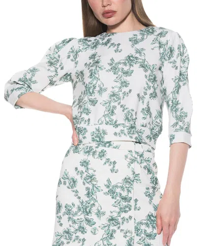 Alexia Admor Bebe Three-quarter Sleeve Sweatshirt In Green