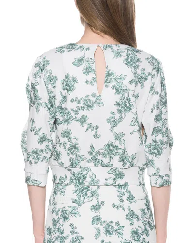 Alexia Admor Bebe Three-quarter Sleeve Sweatshirt In Green