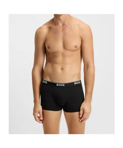 Hugo Boss Boss Assorted 3-pack Stretch Cotton Trunks In Multi