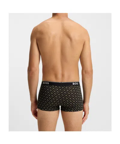 Hugo Boss Boss Assorted 3-pack Stretch Cotton Trunks In Multi