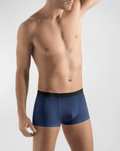 Hanro Micro Touch Boxer Brief In Blue