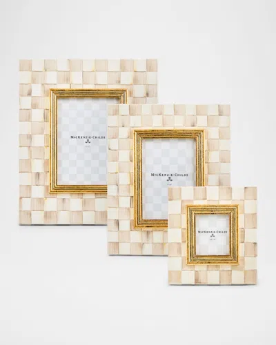 Mackenzie-childs Mocha Check Frame, 4" X 6"
