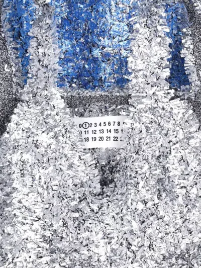 Maison Margiela Gradient Laminated Knit Top With Subtle Logo In Multi