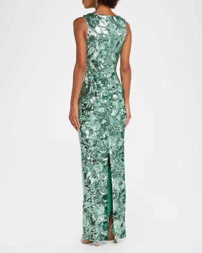 Helsi Iris Sequin Sleeveless Gown In Multi