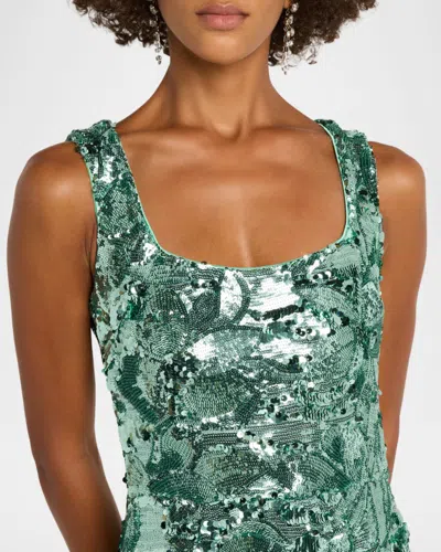 Helsi Iris Sequin Sleeveless Gown In Multi
