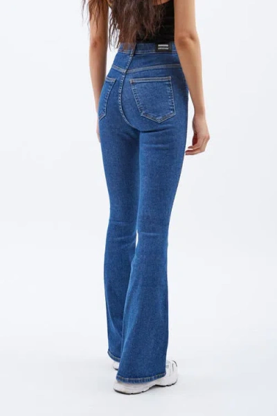 Dr Denim Dr. Denim Moxy High Flare Jeans In Blue