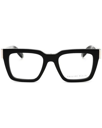 Philipp Plein Rectangular Men's Eyeglasses In Black