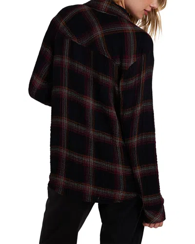 Bella Dahl Oversized Shirt In Black