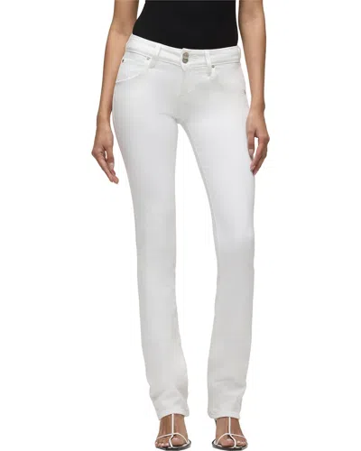Hudson Jeans Beth Midrise Baby Boot Jean In White
