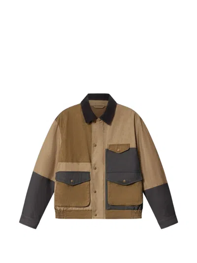 Isabel Marant Patchwork Cotton-blend Jacket In Brown