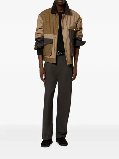 Isabel Marant Patchwork Cotton-blend Jacket In Brown